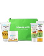 Mamaearth Aloe Turmeric Gel (150ml), Ubtan Face Wash & Face Mask (100ml Each) & Ultra Light Indian Sunscreen (80g)